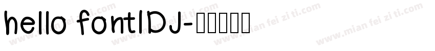hello fontIDJ字体转换